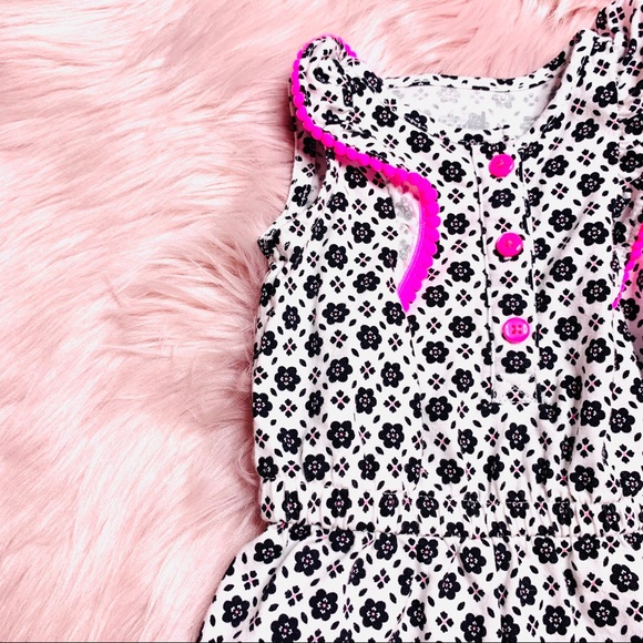 NWT Carter/'s Baby Girl Romper Flamingo gray Neon Pink 9M,18M,24M